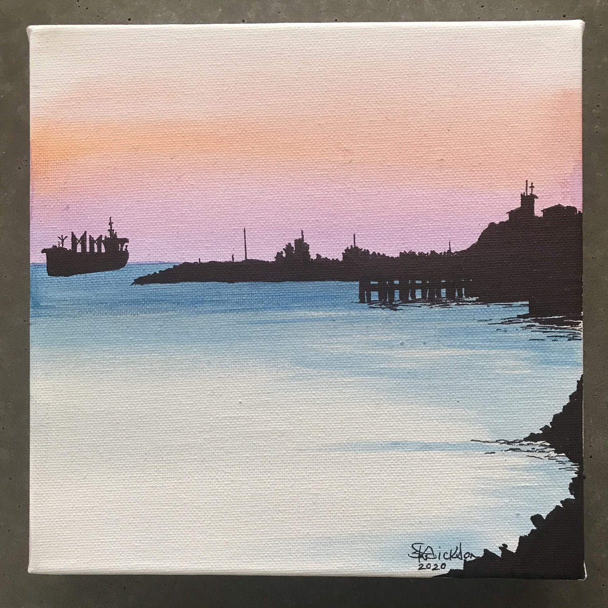 Nobby's Lighthouse Silhouette